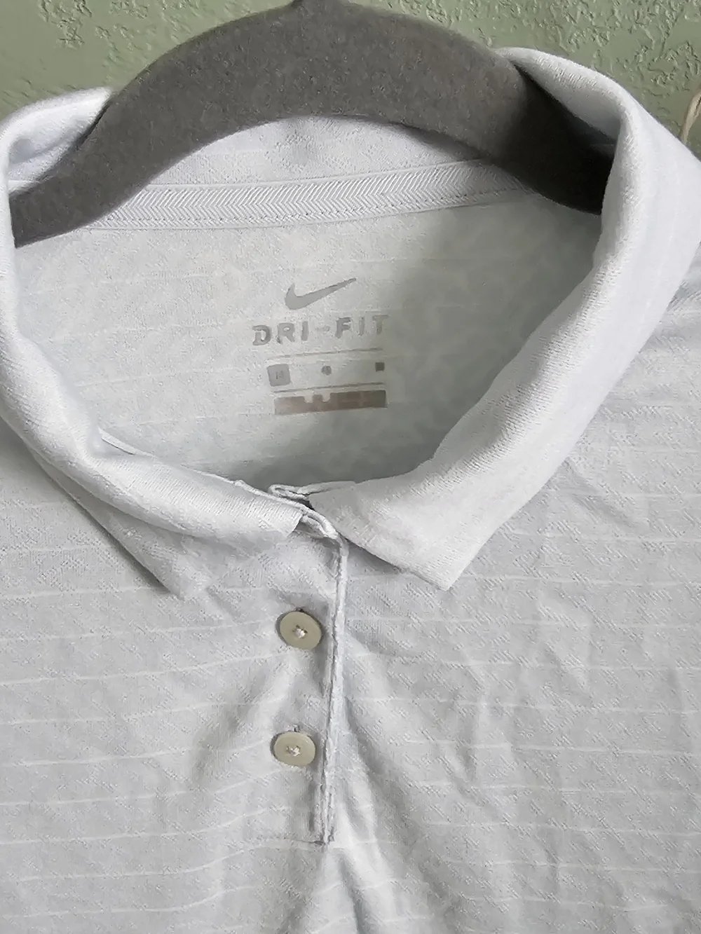 Nike Women Light Gray Dri-FIT Polo Shirt